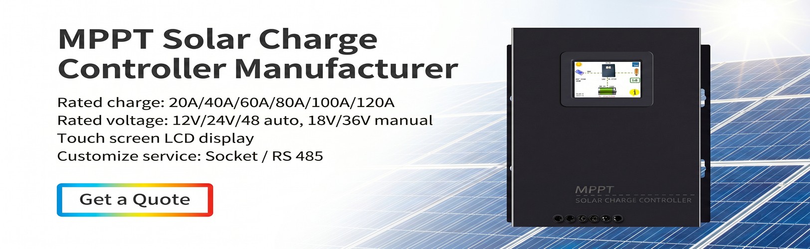 MPPT Solar Charge Controller for Off-Grid, RV and Battery Charging Systems