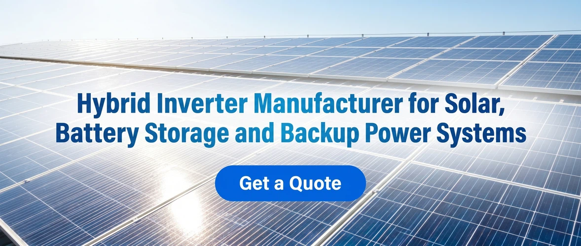 Hybrid Inverter Manufacturer for Solar, Battery Storage and Backup Power Systems