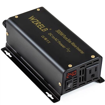 300W Pure Sine Wave Inverter — 24VDC To 220/230/240VAC (50Hz)