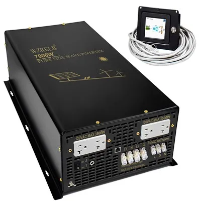 SPT Series 7000W Split Phase Pure Sine Wave Inverter With Wired Remote