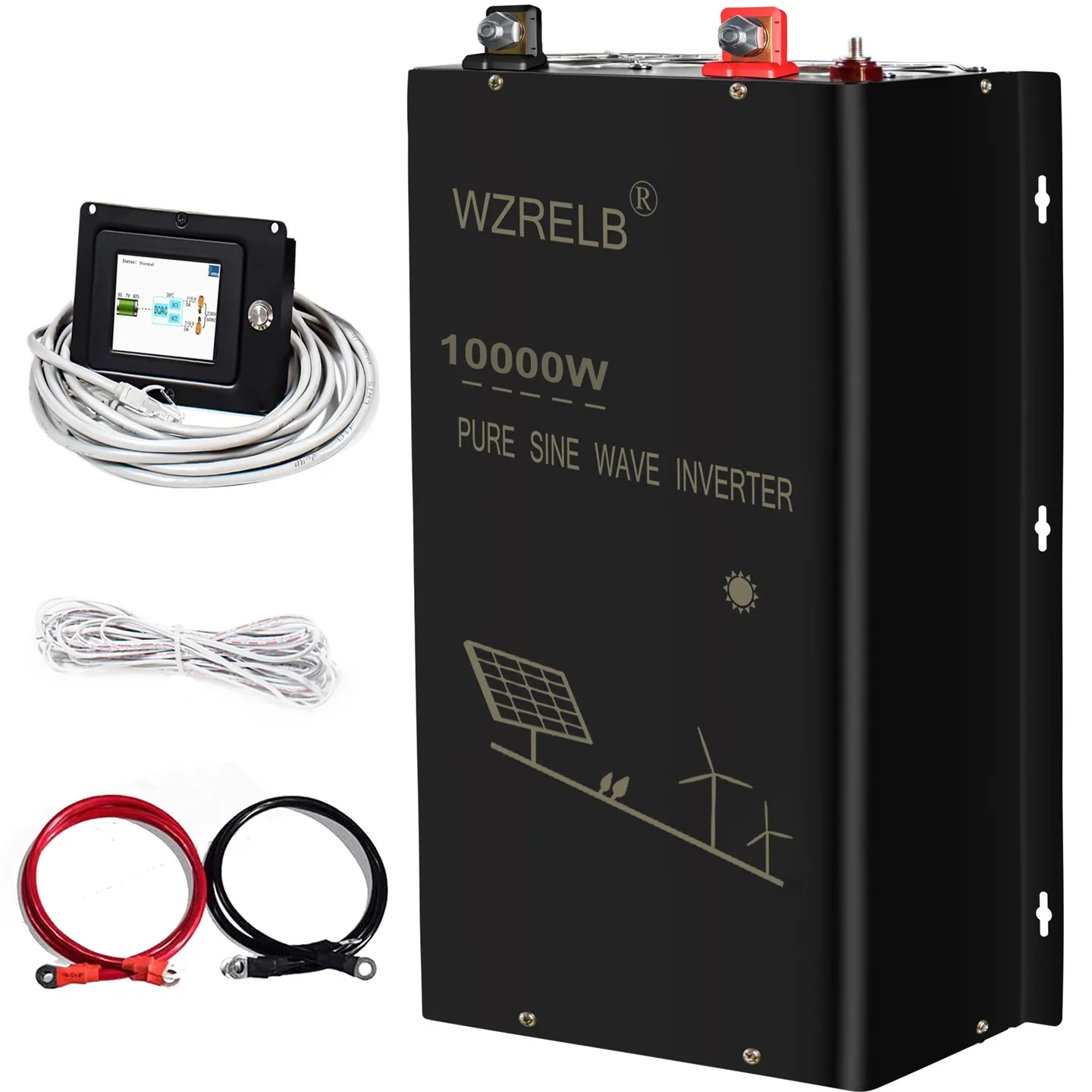 SPT Series 10000W Split Phase Pure Sine Wave Inverter With Wired Remote