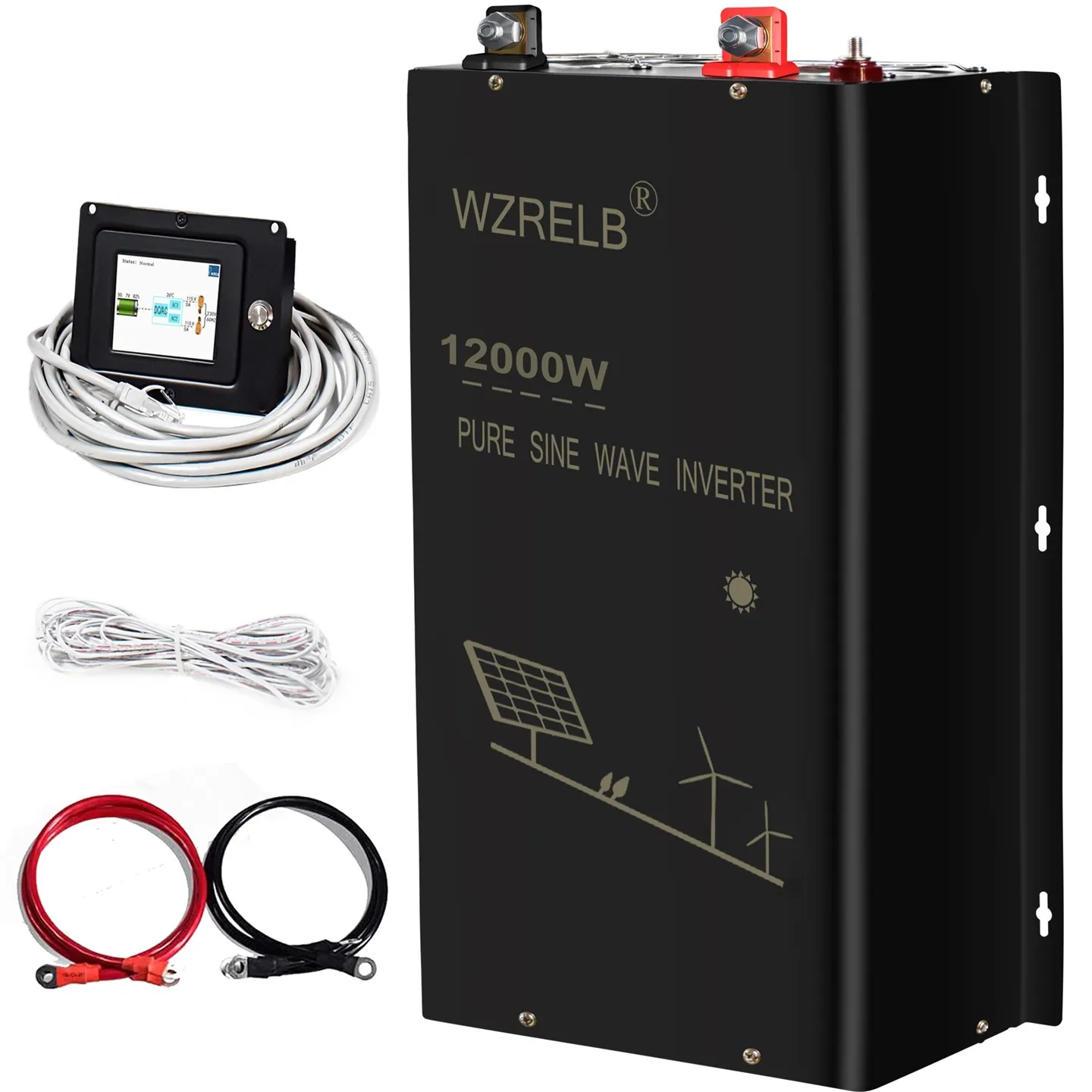 SPT Series 12000W Split Phase Pure Sine Wave Inverter With Wired Remote