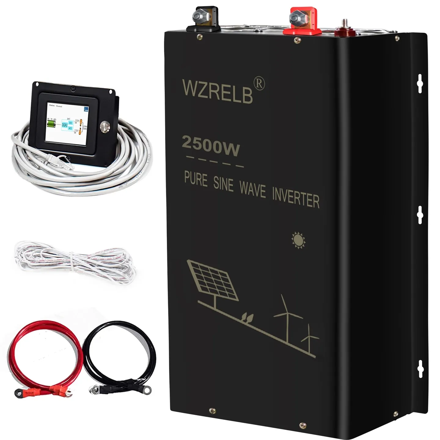 SPT Series 2500W Split Phase Pure Sine Wave Inverter With Wired Remote
